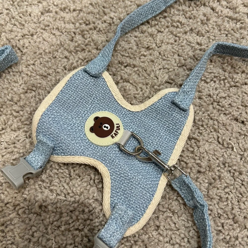 Blue Cat Harness with Leash